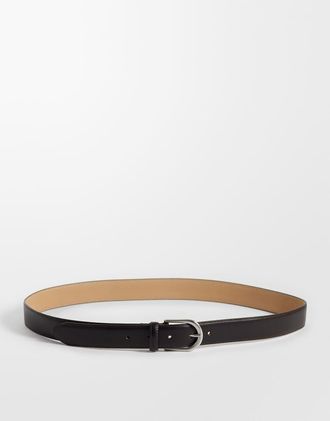 Selected Cintura in pelle marrone scuro