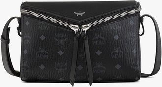 MCM Diamant 3D Shoulder Bag in Visetos Leather Mix in Black at Nordstrom