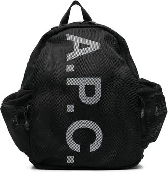 A.P.C. A. p.c. Logo-print Backpack