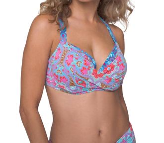 Bleu Rod Beattie St Tropez Ots Bikini Swim Top In Rouge