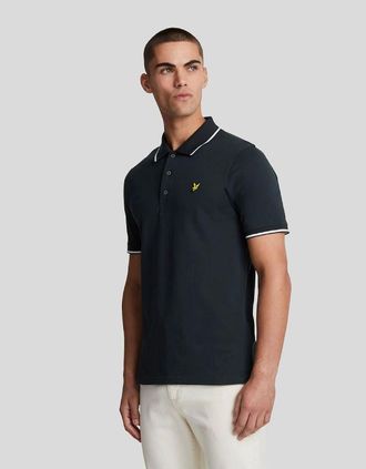 Lyle & Scott Lyle And Scott Mens Tipped Polo Shirt - Navy - Size: 34