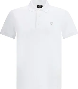 Fendi Witte Katoenen Poloshirt