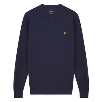 Lyle & Scott Midlayers Crew Neck Sweatshirt - Heren - Sweatshirts & Hoodies - Blauw - Maat: 2XL Katoen