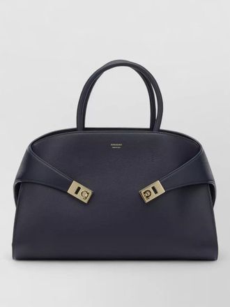 Ferragamo tote bag structured silhouette top handles strap