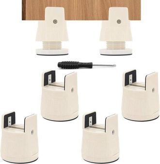 OEM Elevadores Ajustables Para Muebles, Camas Y Sillas, De 6 A 8 Cm, Aptos Para Patas Redondas Y Cuadradas, Incluye Destornillador
