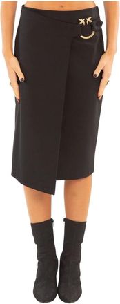 Pinko Elegante Longuette Rok - Dames - Midirokken - Zwart - S - Rokken