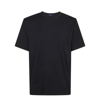 Herno Tops, Heren, Zwart, M, Katoen, Superfine T-shirt