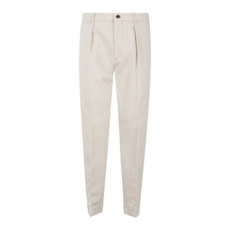 Berwich Broeken, Heren, Wit, L, Chiaia Long Stijl Broek
