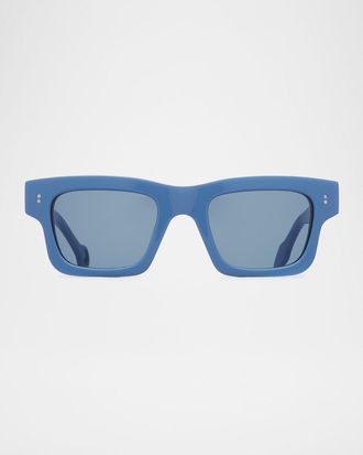 J.W.Anderson Rectangle Logo-Print Sunglasses
