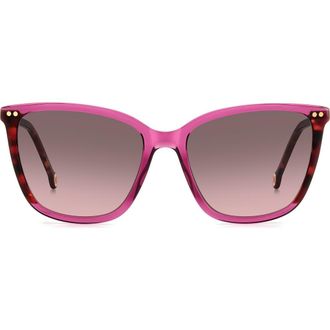 Carolina Herrera 55mm Gradient Cat Eye Sunglasses in Cyclamen at Nordstrom Rack