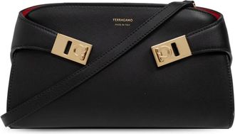 Ferragamo HUG Schoudertas - Dames - Schoudertassen - Zwart - ONE Size - Leer - Tassen