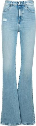 Icon Denim Los Angeles Flared Jeans - Dames - Flared Jeans - Blauw - W25 - Katoen - Jeans
