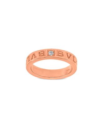Bulgari 18K Rose Gold 0.01 Ct. Tw. Diamond Ring