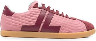 Lanvin Schoenen, Dames, Roze, 38 EU, Leer, Gewatteerde Logotenzen