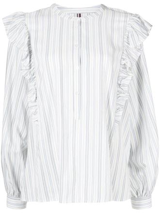 Tommy Hilfiger Blusa a righe - Bianco