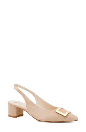 Amalfi By Rangoni Padrino Slingback Pump in Nude Cashmere at Nordstrom, Size 7.5