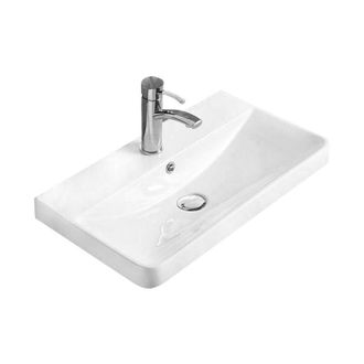 Desconocido Desconocido - Lavabo De Encastrar Cer&aacute;mico 50,5x35,5x13,5 Cm, Blanco