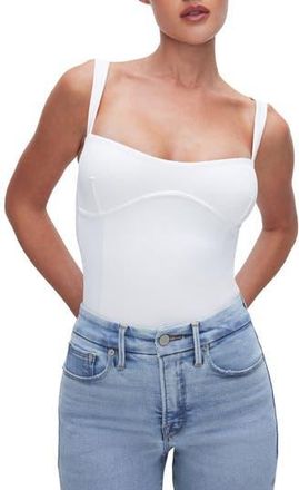 Good American Sweetheart Sculpting Tank Bodysuit in White001 at Nordstrom Rack, Size X-Large