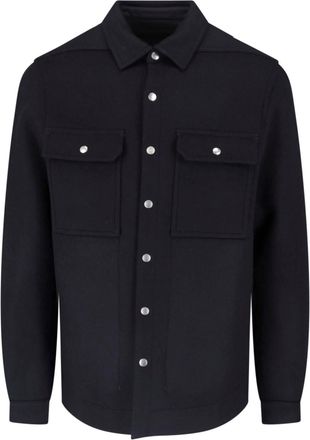 Rick Owens Giacca Camicia In Lana
