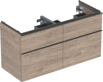 Keramag Keramag - Geberit Icon Mueble Bajo Lavabo Para Lavabo Doble, 4 Cajones