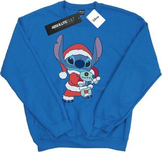Disney Heren Lilo en Stitch Kerst Sweatshirt (Koningsblauw)