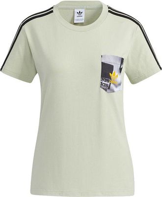 adidas (WMNS) adidas Originals Trefoil Short Sleeve T-shirt Light Green HA1491