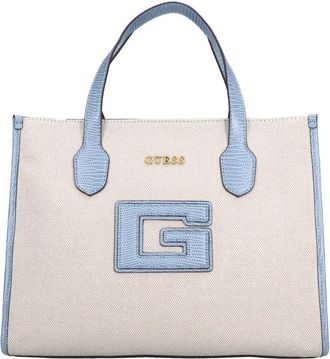 Guess G Status 2 Compartment Tote - Dames - Shoppers - Beige - ONE Size - Leer - Tassen