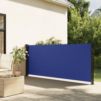 vidaXL Toldo Lateral Retr&aacute;ctil Azul 140x300 Cm Vidaxl