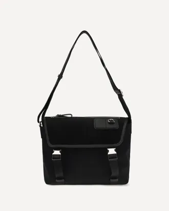 Loewe Medium Messenger Flex Bag in canvas and suede Male UNI