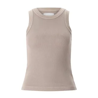 Citizens Of Humanity Tops, Dames, Beige, M, Katoen, Isabel Rib Tank