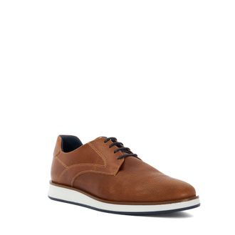 Dune London Mens Wf Beko - Wide Fit Lace Up Shoes - Tan material_leather1 - Size UK 6