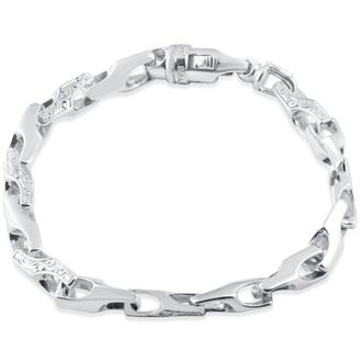 Pompeii3 Mens Designed 14k Gold (55gram) or Platinum (88gram) Link Bracelet 8.5