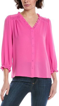CeCe by Cynthia Steffe Cece 3/4 Sleeve V-Neck Blouse