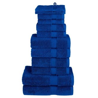 Berkfield Home 12 Piece Premium Towel Set SOLUND Blue 600 gsm
