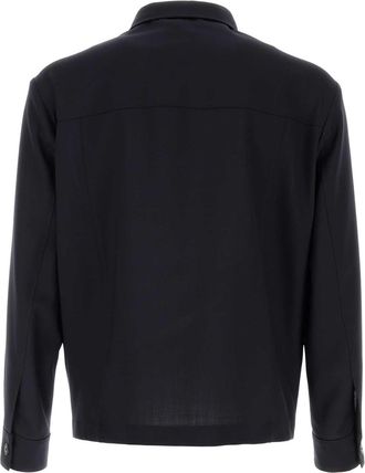 HUGO BOSS Virgin Wool Jacket - Navy