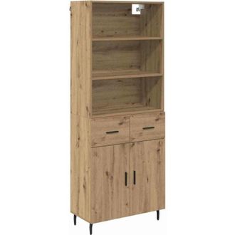 vidaXL Highboard with Drawer Artisan Oak 69.5 x 34 x 180 cm vidaXL