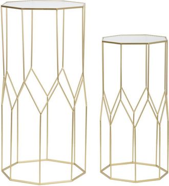Mauro Ferretti Soporte Para Tel&eacute;fono Nuevo Vidrio Pareja Cm 50x46x100-40x37x80