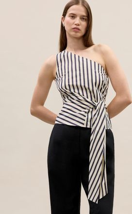Rebecca Taylor Isla Stripe Poplin Top