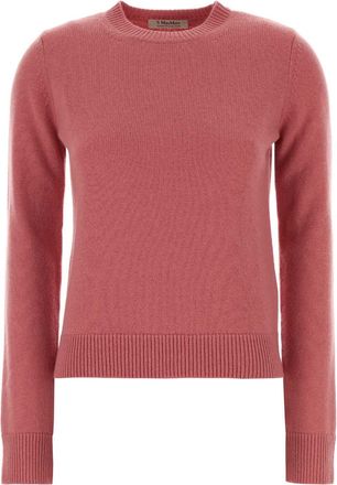 Max Mara Dark Pink Wool Blend Fresia Sweater