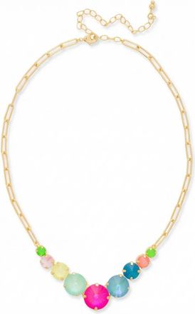 Sorrelli Womens Calista Tennis Necklace In Gold/vibrant