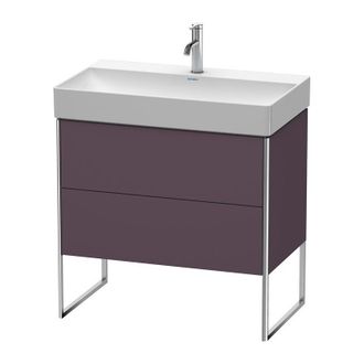 Duravit Duravit Xsquare Mueble De Pie 78,4 X 46,0 Cm, 2 Cajones, Para Lavabo Durasquare 235380, Color (frente/cuerpo): Berenjena Seda Laca Mate - Xs444309494