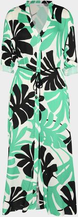 Sunshine 79 Monstera Maxi Shirtdress