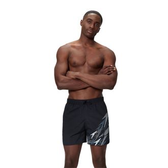 Speedo Heren Medley Logo Zwemshort (Zwart)