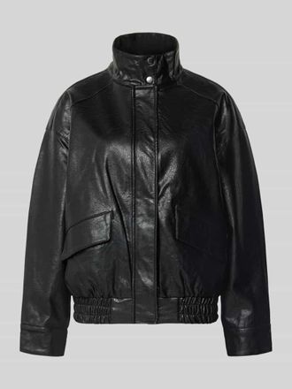 Only Regular Fit Blouson in Lederoptik Modell JULIA in Black, Gr&ouml;&szlig;e XL