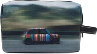 Paul Smith Printed Washbag - Heren - Toilettassen - Veelkleurig - ONE Size - Polyester - Tassen