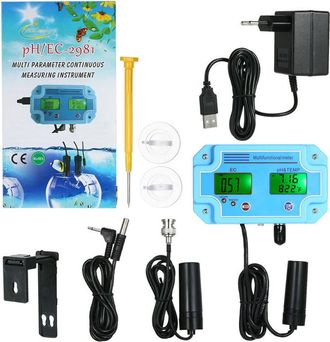 OEM Medidor Profesional 3 En 1 De Ph/ec/temperatura Detector De Agua Multiparam&eacute;trico Digital Lcd Tri-meter Monitor De Calidad Del Agua Multifunci&oacute;n Proba