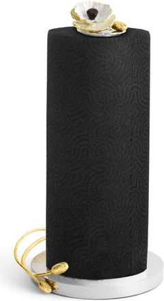 Michael Aram Anemone Paper Towel Holder in White/Silver/Gold at Nordstrom
