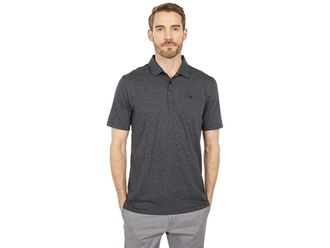 Travis Mathew The Zinna Polo Mens Clothing Heather Black : SM, Cotton/Polyester