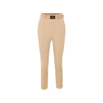 Elisabetta Franchi Dames, Broeken, Bruin, Maat: L Viscose