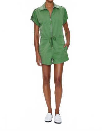 Pistola Denim Meg Romper In Avocado